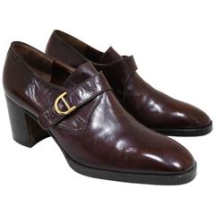 Retro Jocelyn mens smart platform shoes made of Italian leather, c. 1970s