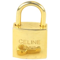 Céline Logo Padlock and Key Cadena Set 917cel11