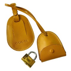 Gucci Viro Lock and Key Set with Luggage Tag and Clochette 13ga1117