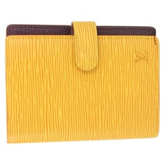 Louis Vuitton Yellow Epi Leather Small Ring Agenda PM 127lv728
