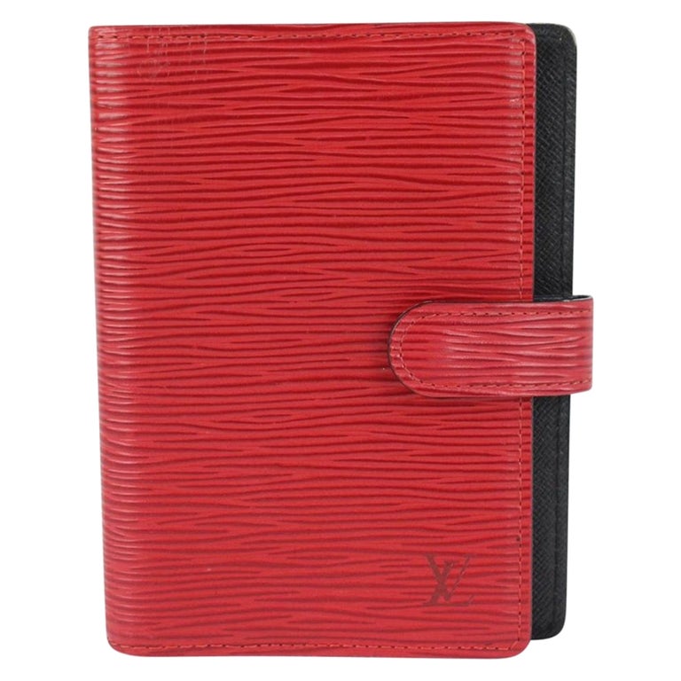 Louis Vuitton Red Epi Leather Small Ring Agenda PM Diary Cover