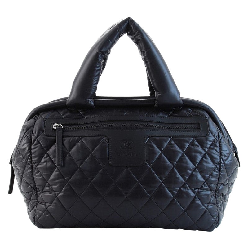 Chanel Coco Cocoon Bowling Bag Quilted Printed Nylon Medium at 1stDibs