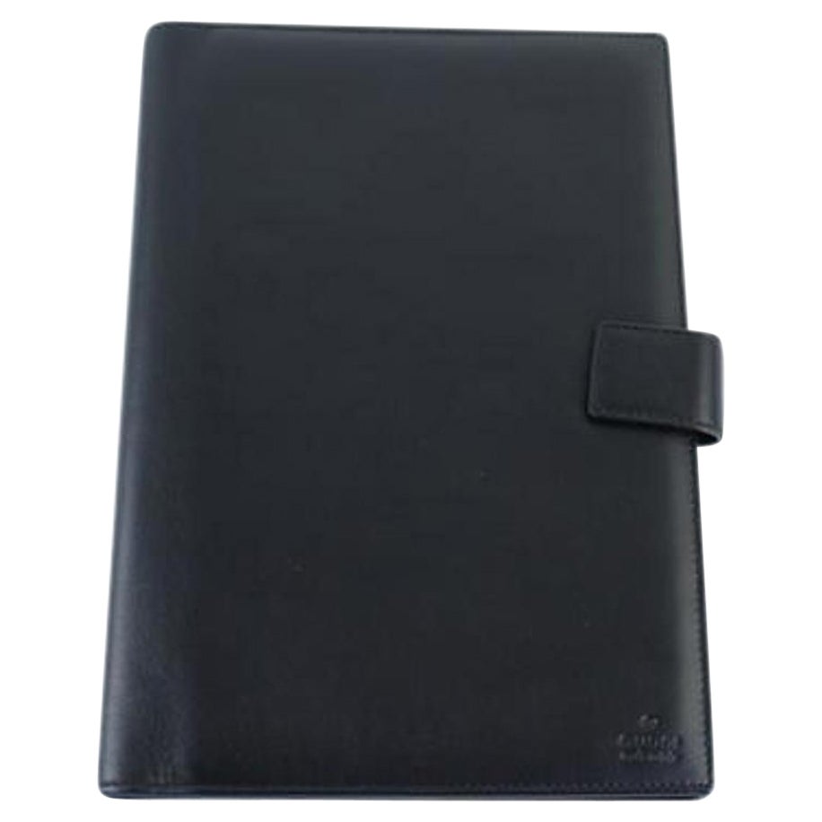 Gucci Black Large Leather Agenda Cover 4gk0919 For Sale