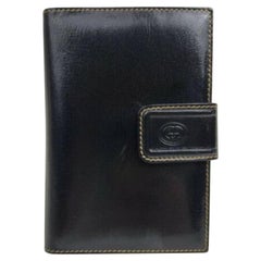 Gucci Black Agenda with Pen Diary Leather Cover 872896
