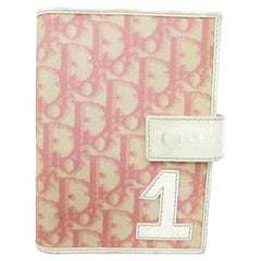 Christian Dior - Petit porte-documents Agenda Trotter avec monogramme, petit carnet de notes, pour ordinateur portable, 860186