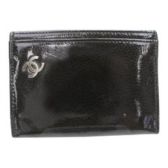 Chanel Black Cc Logo Card Case Wallet 872761
