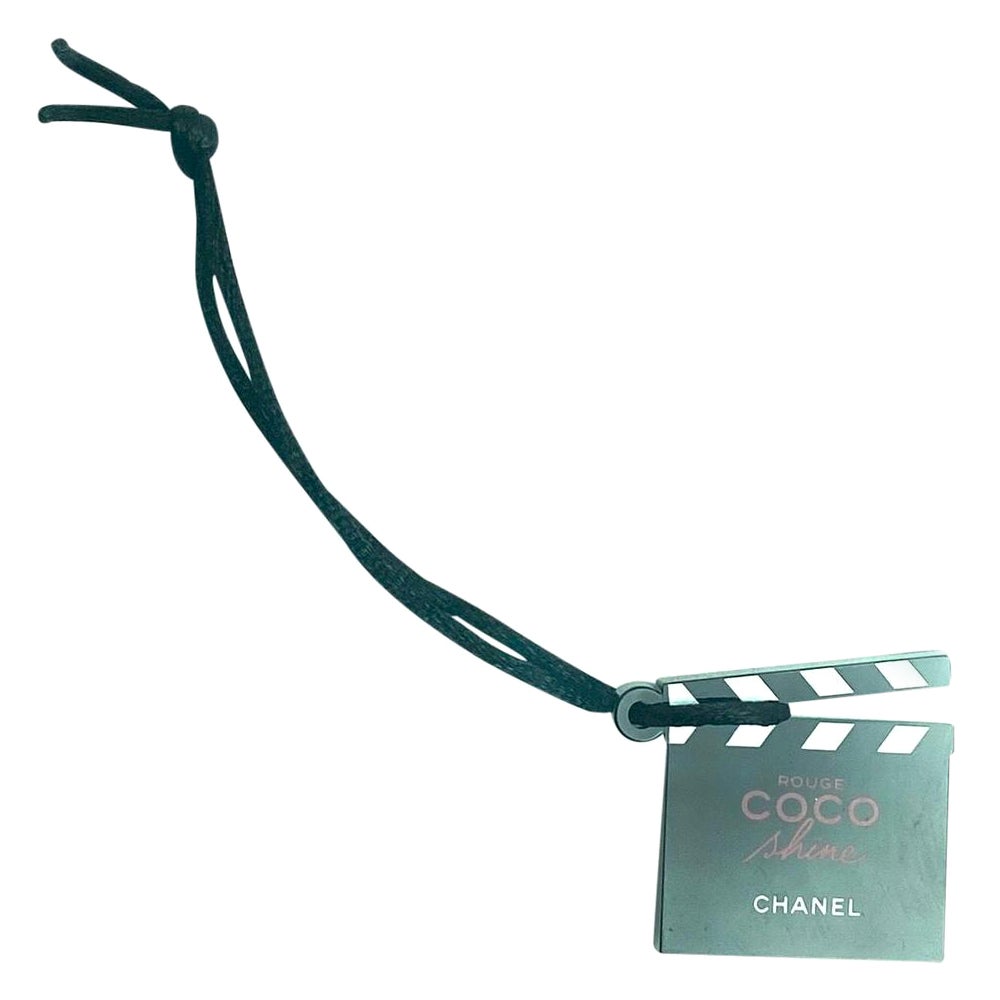 Chanel Black Directors Cc Clap Board Bag Charm Mobile 3cc531 For Sale