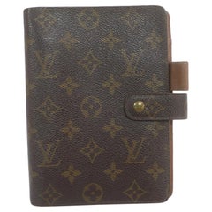 Vintage Louis Vuitton Monogram Medium Ring Agenda MM Diary Cover 863386 