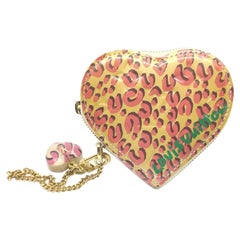 Louis Vuitton Stephen Sprouse Leopard Porte Monnaie Coeur Heart Coin Pouch 862