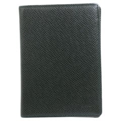Louis Vuitton Green Taiga Leather Palm PDA Cover Mini Agenda Diary 863246