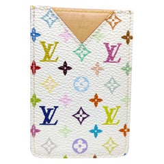 Louis Vuitton White Monogram Multicolor Pass Case Etui Compact Mirror 863401