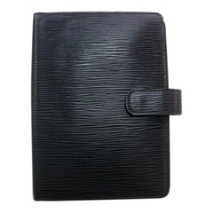 Louis Vuitton Agenda Mm Negra Anillo Medio Epi Cubierta 872912