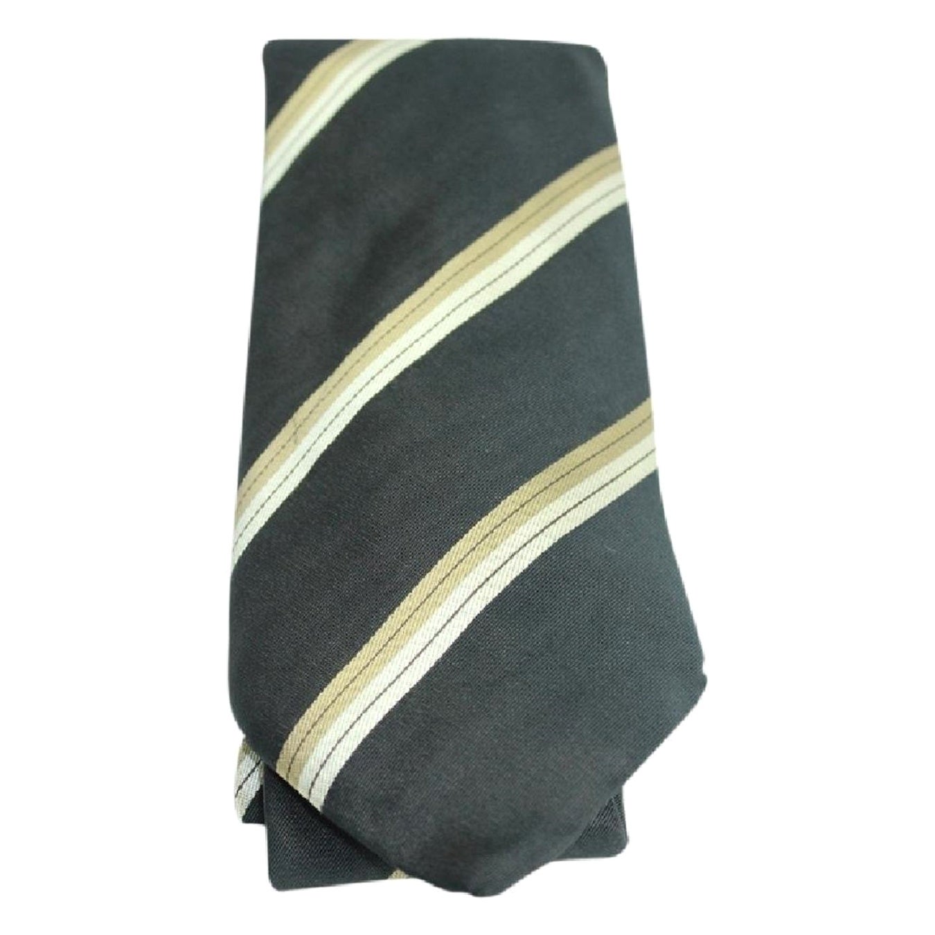 Louis Vuitton Black and Taupe Lv Diagonal Strip Tie Telm7 For Sale at  1stDibs