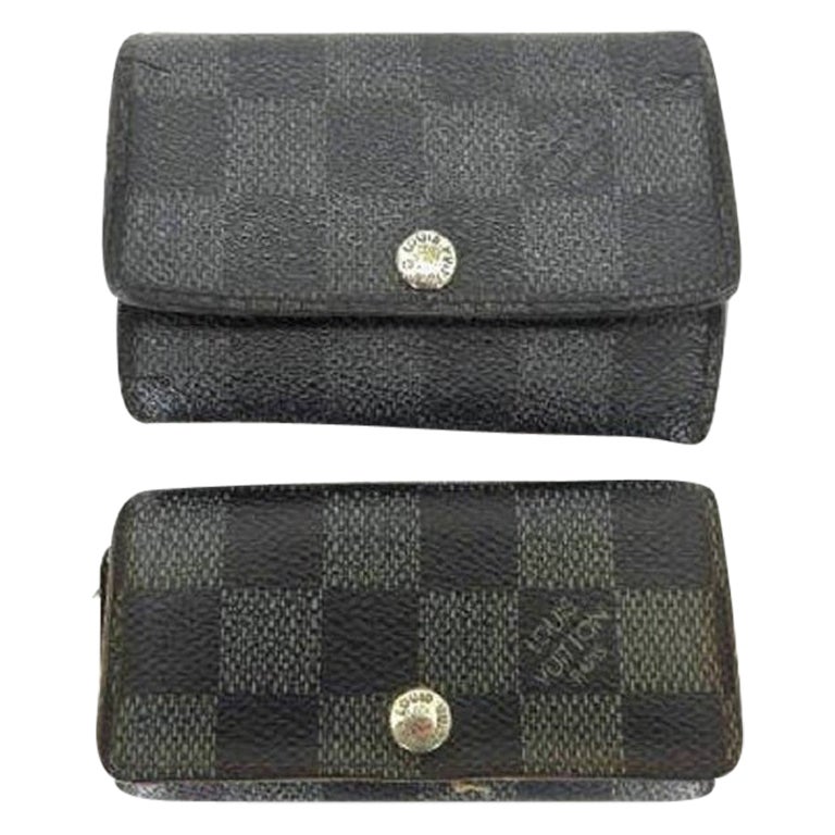 Authentic Louis Vuitton Vintage 2000 Black Epi Leather 6 Key Case