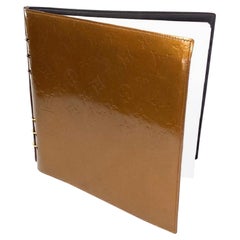 Braune große Vanlady Journal Skizze mit Monogramm von Vernis aus Kupfer und Bronze von Louis Vuitton