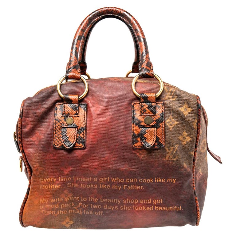 Louis Vuitton Monogram Canvas And Karung Trim Limited Edition Mancrazy Jokes Bag For Sale At 1stdibs Louis Vuitton Monogram Canvas And Karung Trim Limited Edition Mancrazy Jokes Bag For Sale At 1stdibs