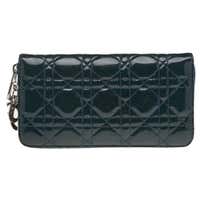 Lady Dior Black Perforated Small Wallet at 1stDibs | christian dior