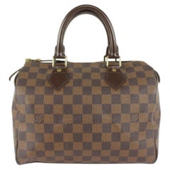 Vintage Louis Vuitton Damier Ebene Speedy 25 Boston Bag 1013lv7