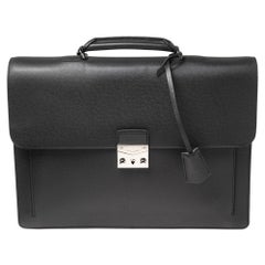 Louis Vuitton Black Taiga Leather Associe Cartable 1 Briefcase