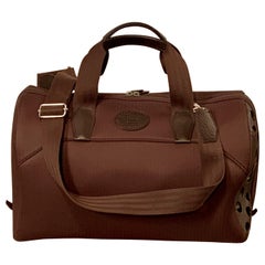 Hermes Tou Tou Pet Carrier Toile und Büffel Skipper Leder getrimmt