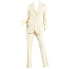 Dolce & Gabbana Ivory Tuxedo Suit