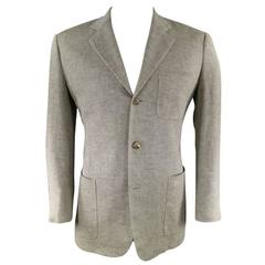 HERMES Men's 38 Regular Linen / Cotton Natural Sport Coat