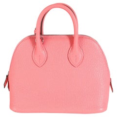 Hermès Rose D'ete Chévre Mini Bolide PHW