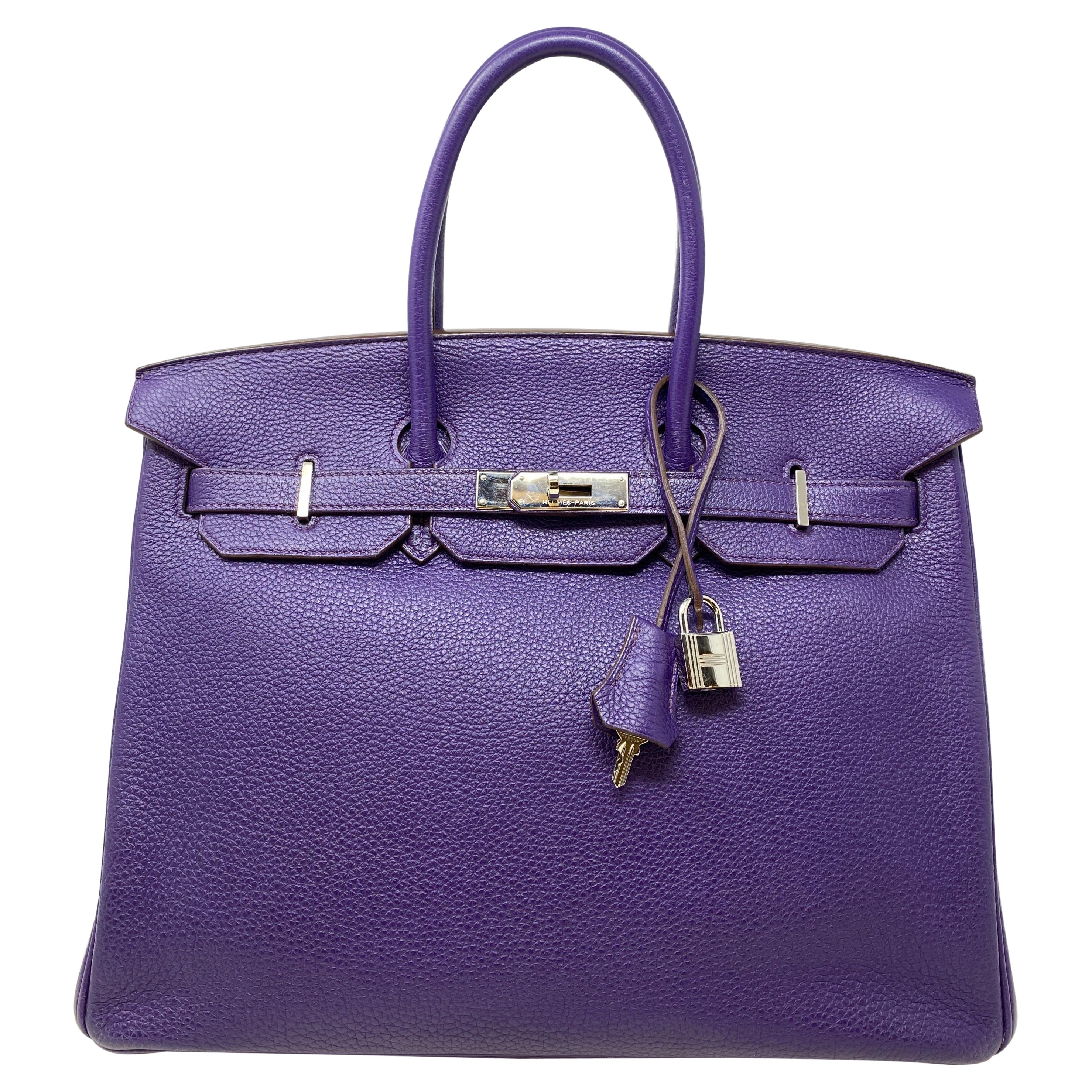 Hermès Birkin 35 Iris Bag
