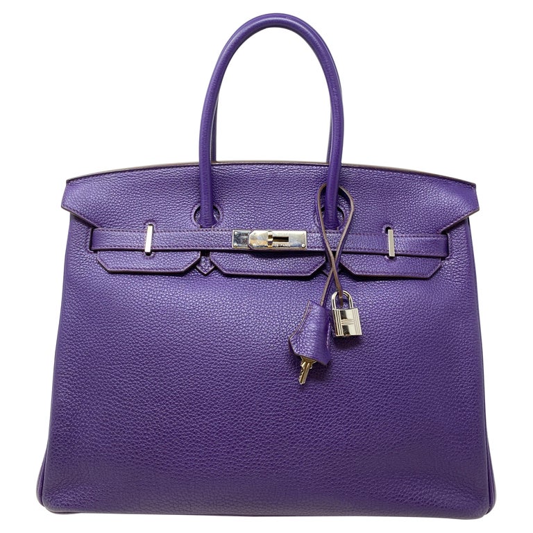 Hermès Birkin 35 Iris Bag For Sale at 1stDibs