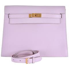 Hermes Kelly Danse Pink Dragee Swift Leather super rare gold hardware JaneFinds