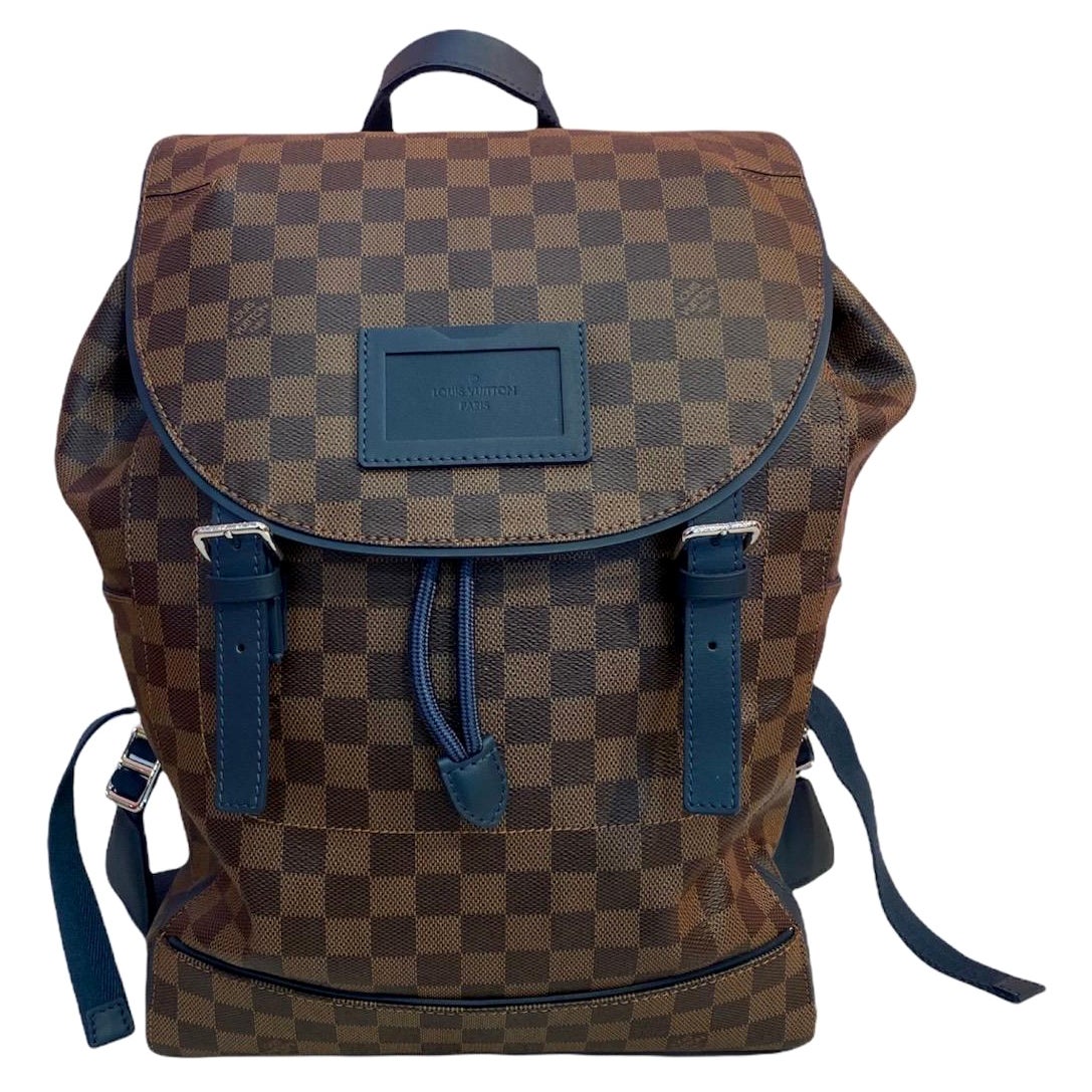 Louis Vuitton Brown Leather Backpack For Sale at 1stDibs