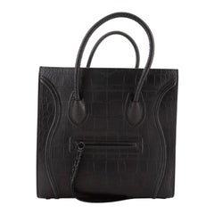 Celine Phantom Bag Crocodile Embossed Leather Medium