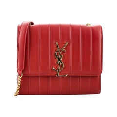 Saint Laurent Vicky Wallet on Chain Vertical Quilted Leather