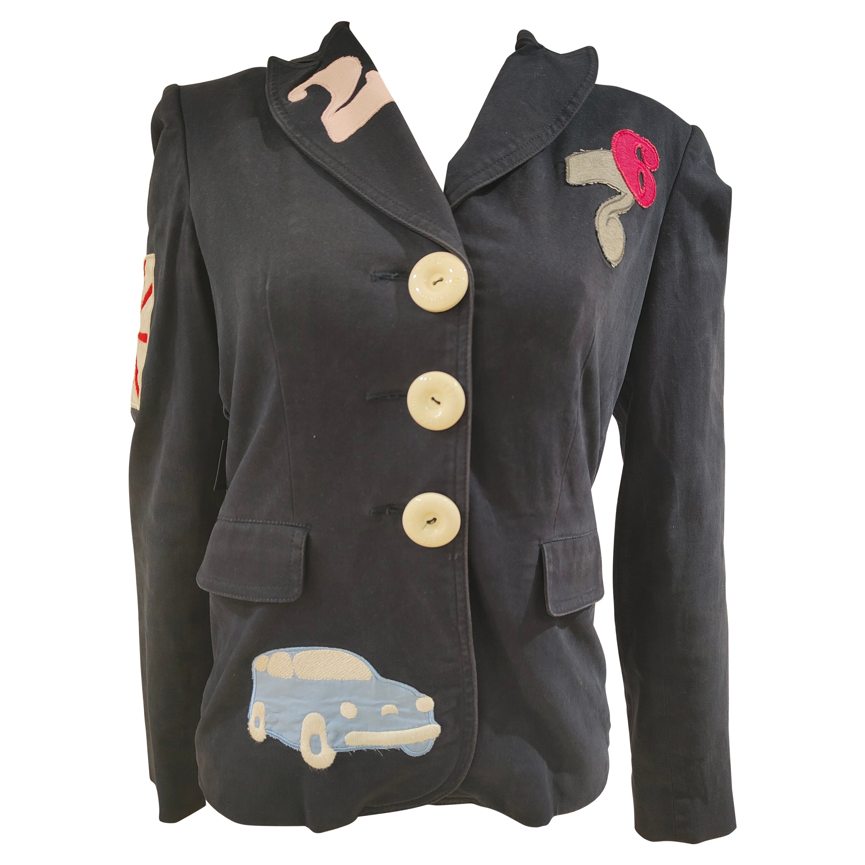 Moschino Blue Cotton Bodysuit main image 1