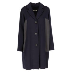 2000s Bally bicolor wool midi coat