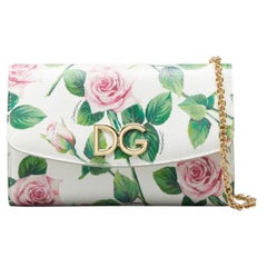 Dolce & Gabbana Tropical Rose
printed crossbody shoulder bag