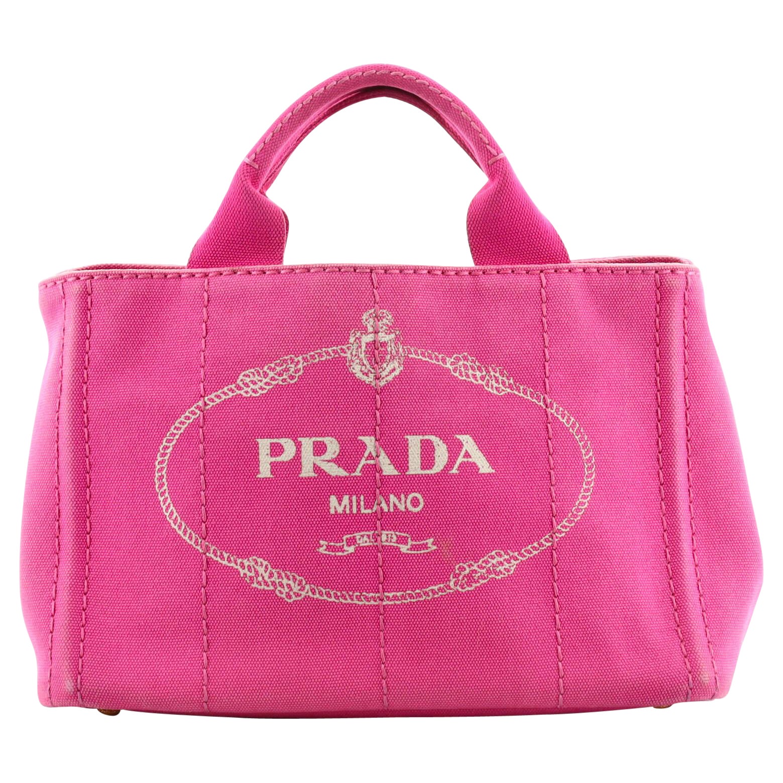 Prada Canapa Tote Canvas Mini