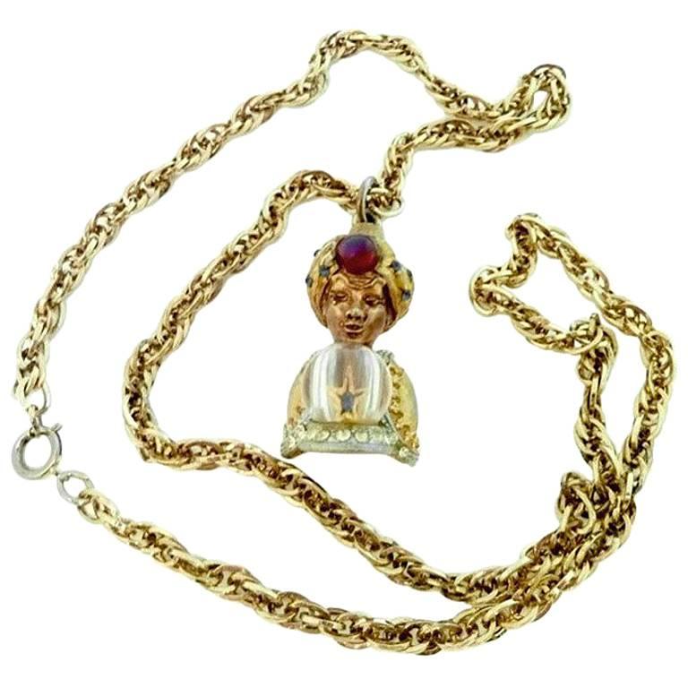 Vintage Har Genie Pendant Necklace