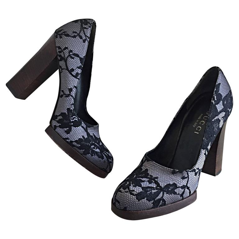 tom ford black platform heels