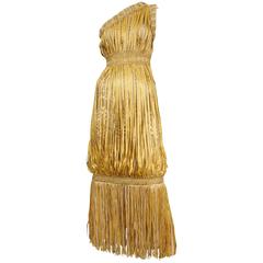 Chanel Gold Ribbon Gown 