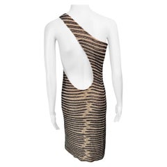 Tom Ford for Gucci S/S 2000 Runway Embellished Beaded Cutout Bodycon Dress