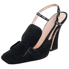 Fendi Black Suede FFreedom Sandals Size 37