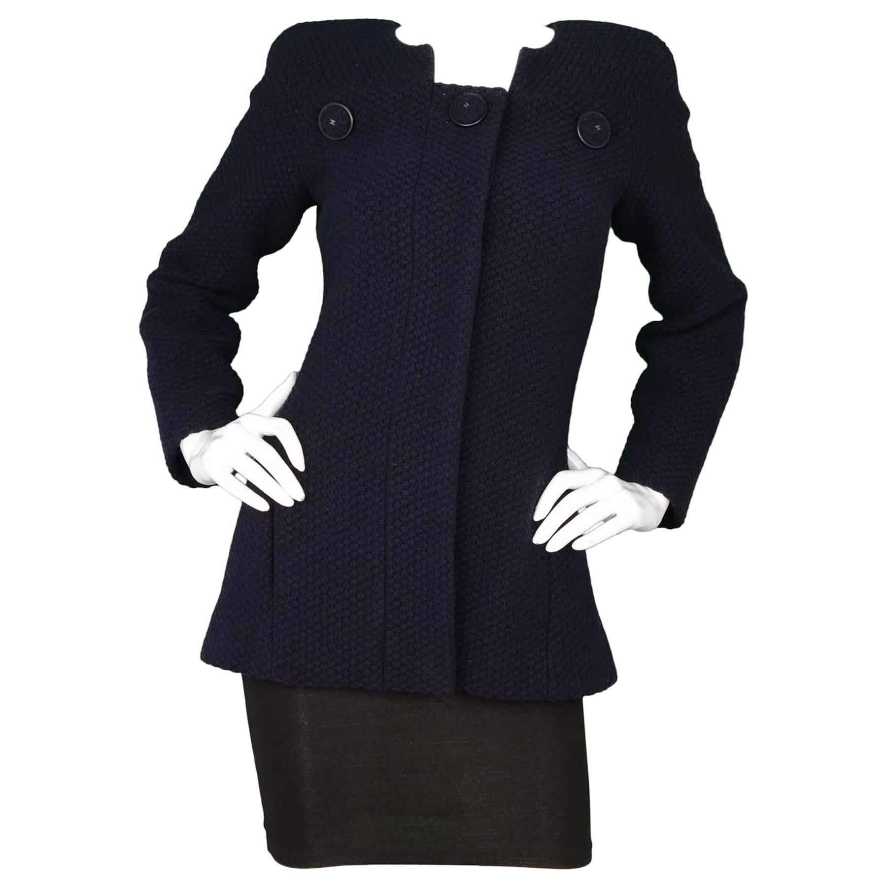 Chanel 2015 NEW W/ TAGS Navy Wool Jacket sz 36 rt. $4, 650