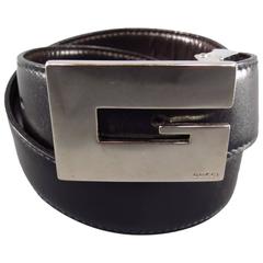 GUCCI Black Leather Belt