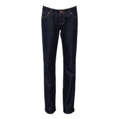 Gucci Navy Blue Denim Straight Leg Jeans S