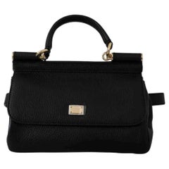Dolce & Gabbana Leather black Sicily handbag Bag