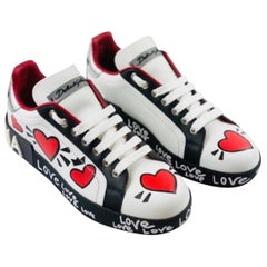 Dolce & Gabbana White multicolour
Hearts Graffiti printed trainers