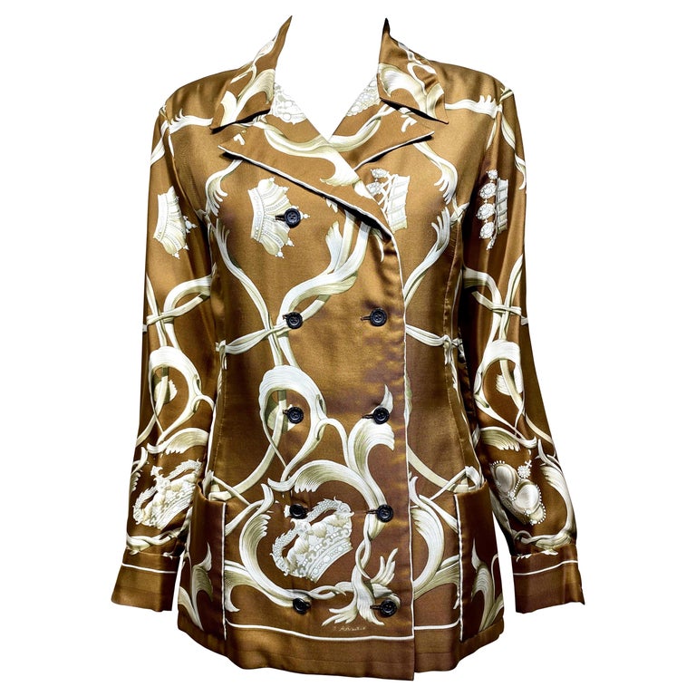 Hermes Aloha Print Raglan Sleeve Silk Tunic Dress S at 1stDibs