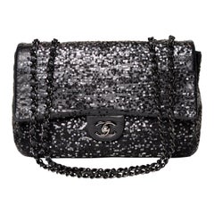 Chanel Jumbo Maxi Flap Sequins Moonlight on Water Bag