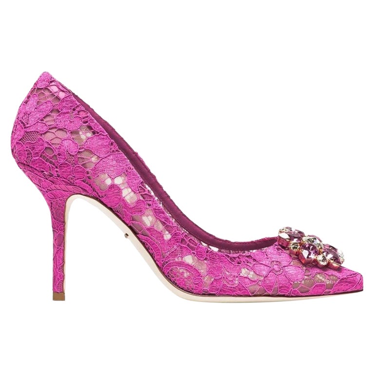 dolce and gabbana heels pink